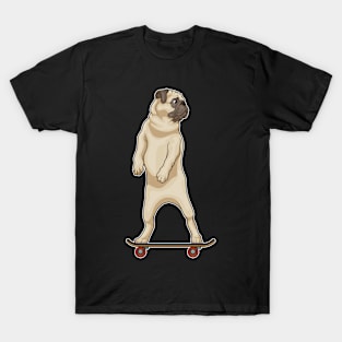 Pug Skater Skateboard Sports T-Shirt